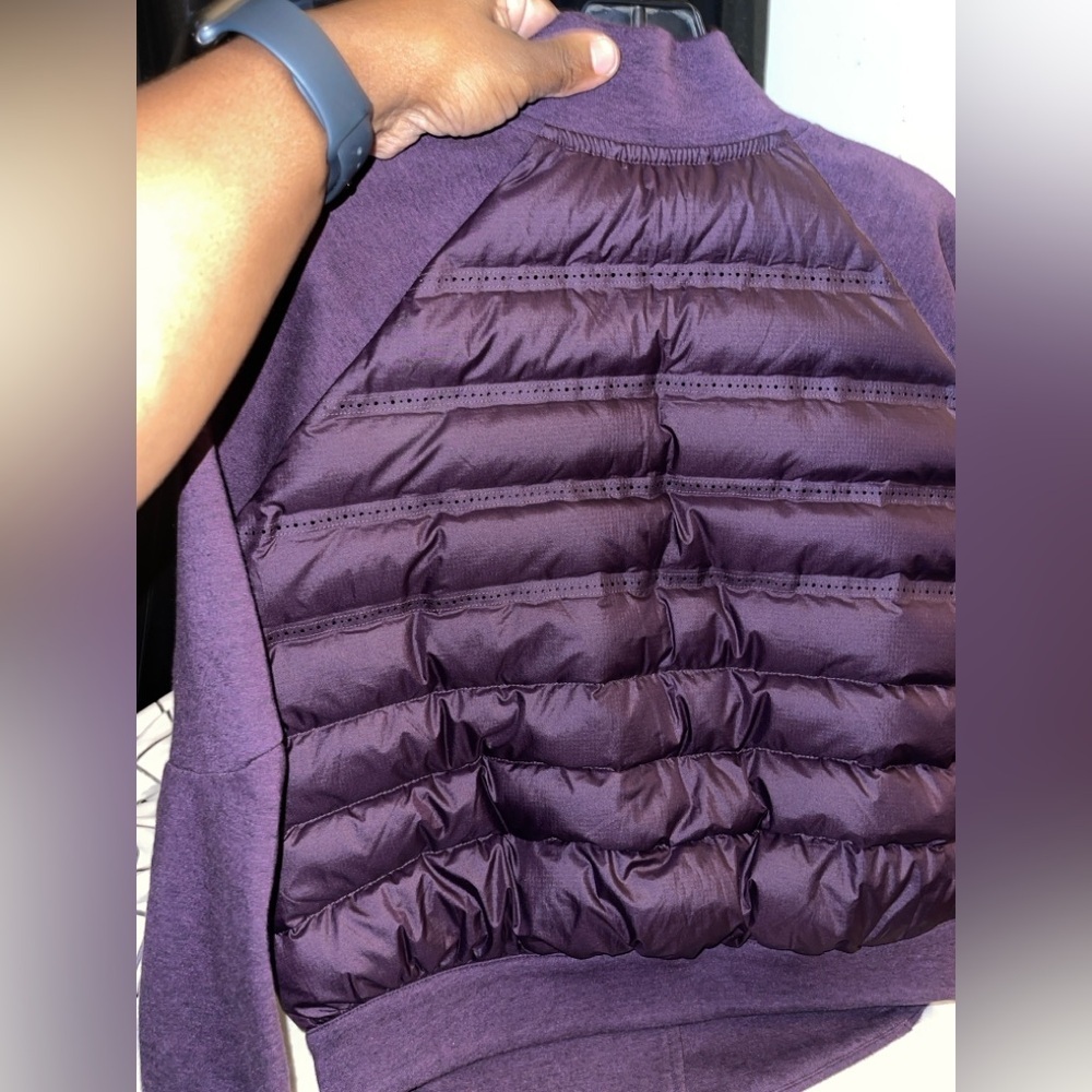 Nike Tech Fleece Aeroloft 800 Moto jacket in purple Women’s Size S  Purple NWOT - Picture 9 of 12